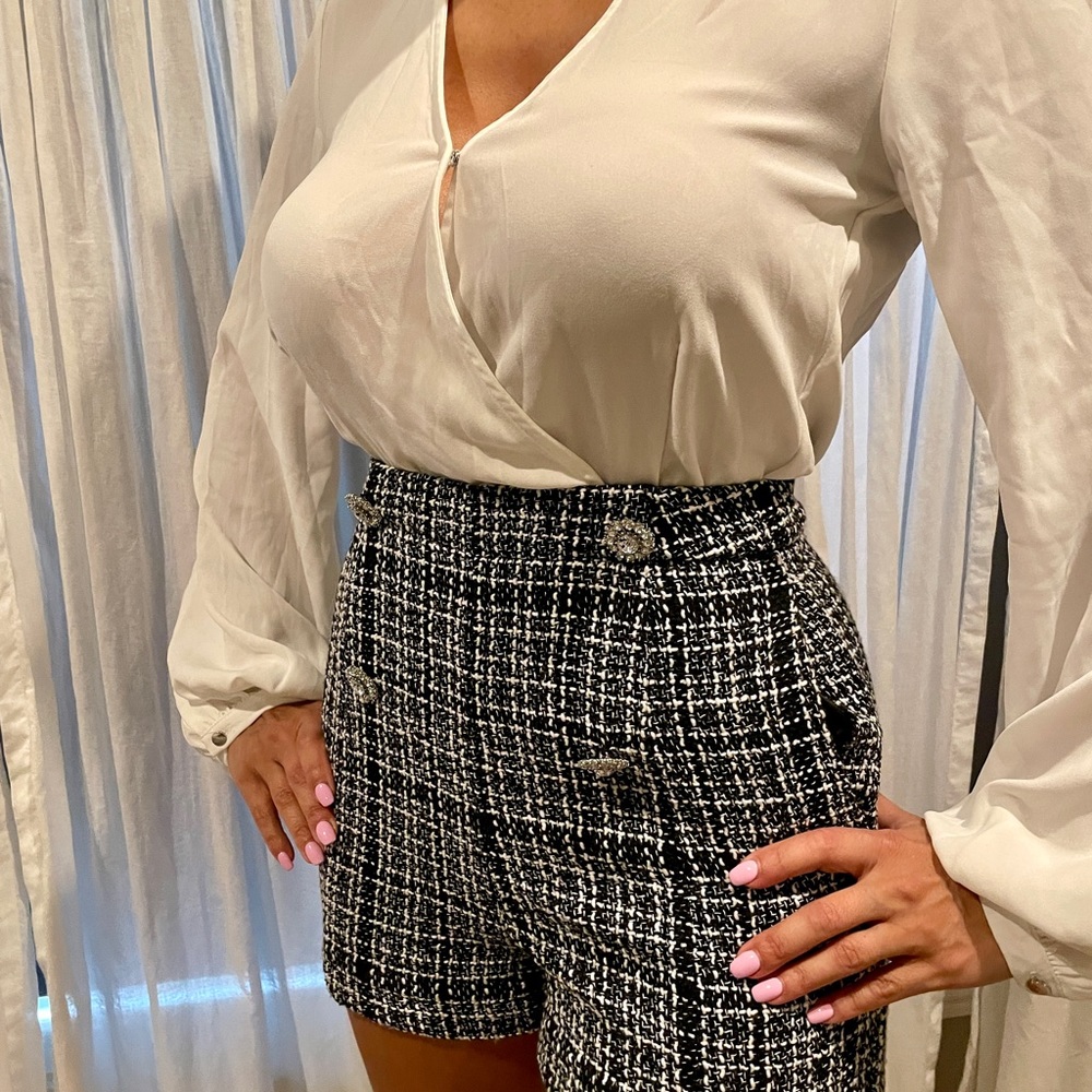VICI tweed romper open back